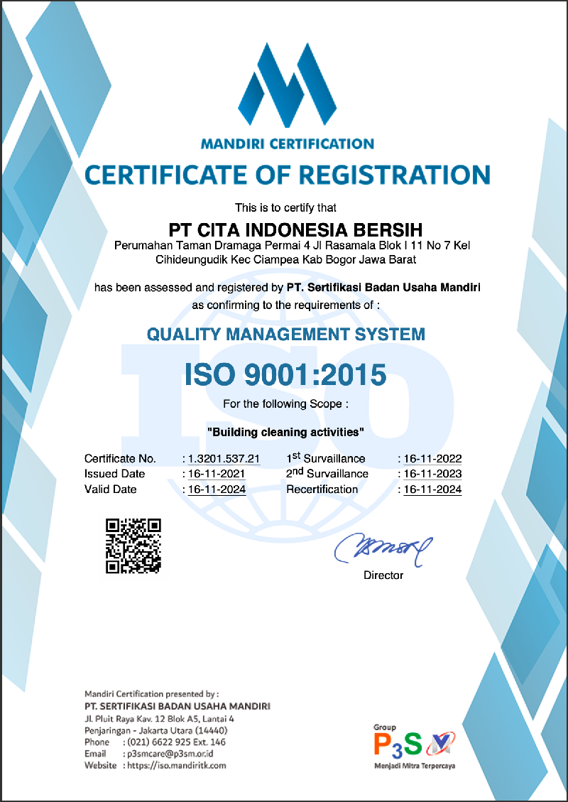 Sertifikat ISO 9001:2015