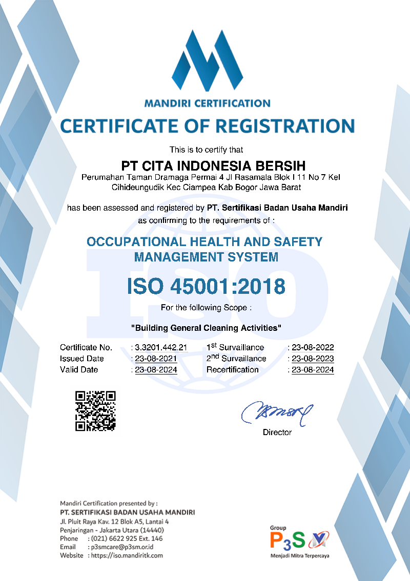 Sertifikat ISO 45001:2018